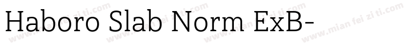 Haboro Slab Norm ExB字体转换